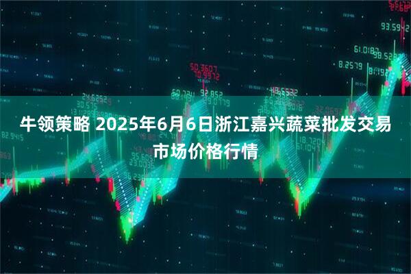 牛领策略 2025年6月6日浙江嘉兴蔬菜批发交易市场价格行情