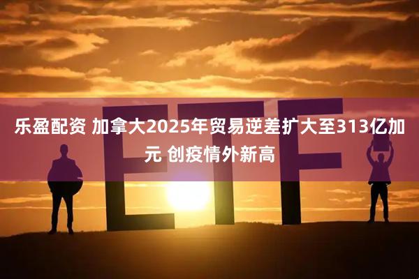 乐盈配资 加拿大2025年贸易逆差扩大至313亿加元 创疫情外新高
